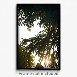 Pixel Art Poster - Leafy Darkness (8 Bit Psychedelic Trippy Video Game Print)