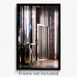 Pixel Art Poster - Metallic Vestibule (8 Bit Psychedelic Video Game Print)