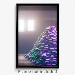 Pixel Art Poster - Virtual Heap (8 Bit Psychedelic Trippy Video Game Print)