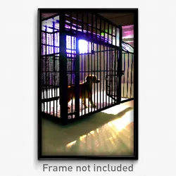 Pixel Art Poster - Nifty Kennel (8 Bit Psychedelic Trippy Video Game Print)