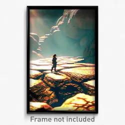 Pixel Art Poster - Deadly Karst (8 Bit Psychedelic Trippy Video Game Print)