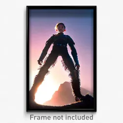 Pixel Art Poster - Acclaimed Giant (8 Bit Psychedelic Trippy Video Game Print)