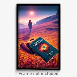 Pixel Art Poster - Novel Downland (8 Bit Psychedelic Trippy Video Game Print)