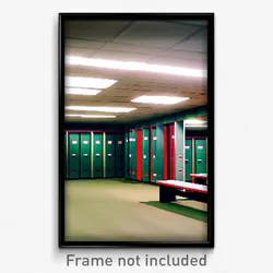 Pixel Art Poster - Ordinary Locker Room (8 Bit Psychedelic Video Game Print)