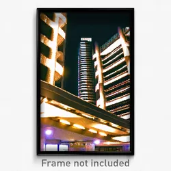 Pixel Art Poster - Shiny Barbican (8 Bit Psychedelic Trippy Video Game Print)