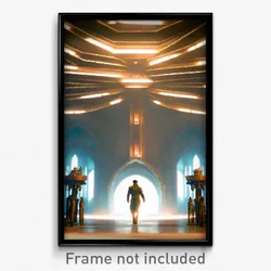 Pixel Art Poster - Incredible Chamber (8 Bit Psychedelic Video Game Print)