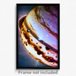 Pixel Art Poster - Immaculate Jupiter (8 Bit Psychedelic Video Game Print)
