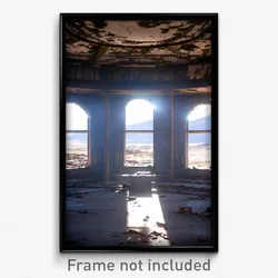 Pixel Art Poster - Abandoned Plateau (8 Bit Psychedelic Trippy Video Game Print)