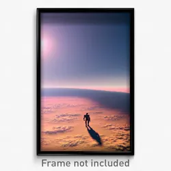 Pixel Art Poster - Outlandish Expanse (8 Bit Psychedelic Video Game Print)
