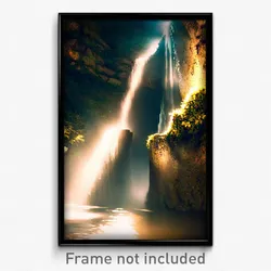 Pixel Art Poster - Mysterious Rill (8 Bit Psychedelic Trippy Video Game Print)