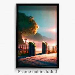 Pixel Art Poster - Gregarious Resting Place (8 Bit Psychedelic Video Game Print)