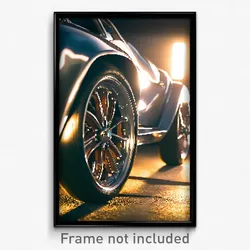 Pixel Art Poster - Impressive Wheels (8 Bit Psychedelic Trippy Video Game Print)