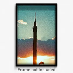 Pixel Art Poster - Unnatural Independence Day (8 Bit Video Game Print)