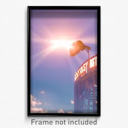 Pixel Art Poster - Extra Large Pass (8 Bit Psychedelic Trippy Video Game Print)