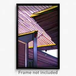 Pixel Art Poster - Mushy Roof (8 Bit Psychedelic Trippy Weird Video Game Print)