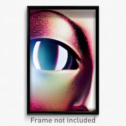 Pixel Art Poster - Flawless Cataract (8 Bit Psychedelic Trippy Video Game Print)