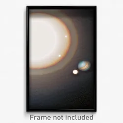 Pixel Art Poster - Ample Jupiter (8 Bit Psychedelic Trippy Video Game Print)