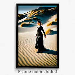 Pixel Art Poster - Stylish Dunes (8 Bit Psychedelic Trippy Video Game Print)