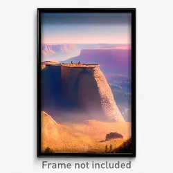 Pixel Art Poster - Grand Plateau (8 Bit Psychedelic Trippy Video Game Print)