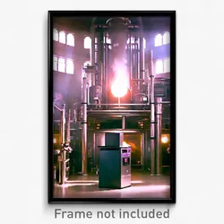 Pixel Art Poster - Spectacular Boiler Room (8 Bit Psychedelic Video Game Print)