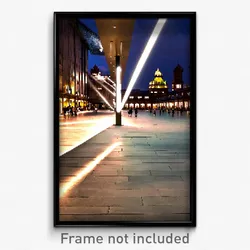 Pixel Art Poster - Cultured Plaza (8 Bit Psychedelic Trippy Video Game Print)