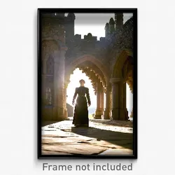Pixel Art Poster - Sunny Friary (8 Bit Psychedelic Trippy Video Game Print)