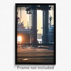 Pixel Art Poster - Thick Shipyard (8 Bit Psychedelic Trippy Video Game Print)