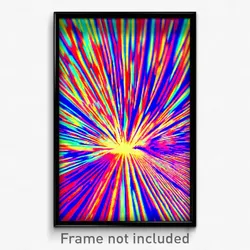 Pixel Art Poster - Distorted Hyperspace (8 Bit Psychedelic Video Game Print)