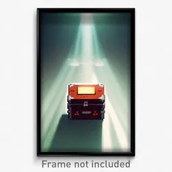 Pixel Art Poster - Meager Chest (8 Bit Psychedelic Trippy Video Game Print)