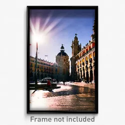 Pixel Art Poster - Unkempt Madrid (8 Bit Psychedelic Trippy Video Game Print)