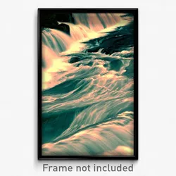 Pixel Art Poster - All Over The Place Rapids (8 Bit Video Game Print)