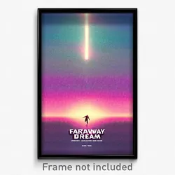 Pixel Art Poster - Faraway Dream (8 Bit Psychedelic Trippy Video Game Print)