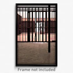 Pixel Art Poster - Empty Stockade (8 Bit Psychedelic Trippy Video Game Print)