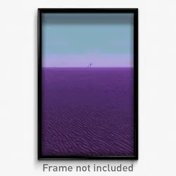 Pixel Art Poster - Haunted Flood Plain (8 Bit Psychedelic Video Game Print)