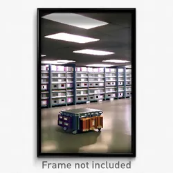 Pixel Art Poster - Ordinary Storage Room (8 Bit Psychedelic Video Game Print)