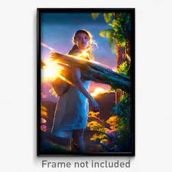 Pixel Art Poster - Wild Aerie (8 Bit Psychedelic Trippy Weird Video Game Print)
