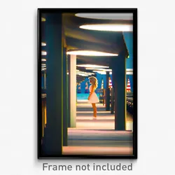 Pixel Art Poster - Pretty Marina (8 Bit Psychedelic Trippy Video Game Print)