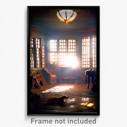 Pixel Art Poster - Neglected Den (8 Bit Psychedelic Trippy Video Game Print)