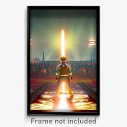 Pixel Art Poster - Spectacular Nation (8 Bit Psychedelic Video Game Print)