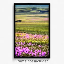 Pixel Art Poster - Vast Meadow (8 Bit Psychedelic Trippy Weird Video Game Print)