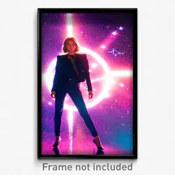 Pixel Art Poster - Secret Star (8 Bit Psychedelic Trippy Weird Video Game Print)