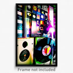 Pixel Art Poster - Adorable Vinyl (8 Bit Psychedelic Trippy Video Game Print)