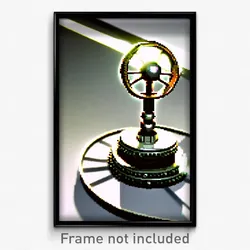 Pixel Art Poster - Spherical Wheel (8 Bit Psychedelic Trippy Video Game Print)
