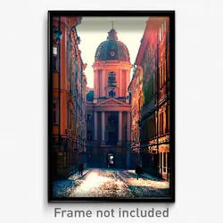 Pixel Art Poster - Haunted Vienna (8 Bit Psychedelic Trippy Video Game Print)