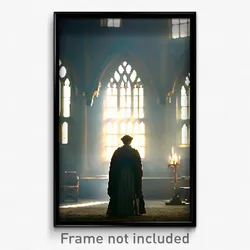 Pixel Art Poster - Accurate Friary (8 Bit Psychedelic Trippy Video Game Print)
