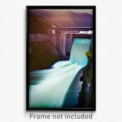 Pixel Art Poster - Superb Dam (8 Bit Psychedelic Trippy Weird Video Game Print)
