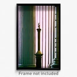 Pixel Art Poster - Tall Column (8 Bit Psychedelic Trippy Weird Video Game Print)