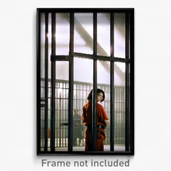 Pixel Art Poster - Realistic Prison (8 Bit Psychedelic Trippy Video Game Print)