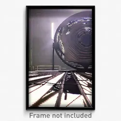 Pixel Art Poster - Giant Drying Machine (8 Bit Psychedelic Video Game Print)