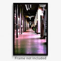 Pixel Art Poster - Rundown Aisle (8 Bit Psychedelic Trippy Video Game Print)
